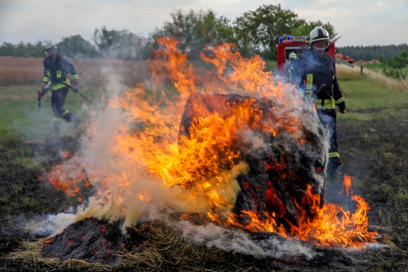 Feldbrand in Pomßen