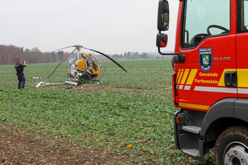 Helikopter notgelandet