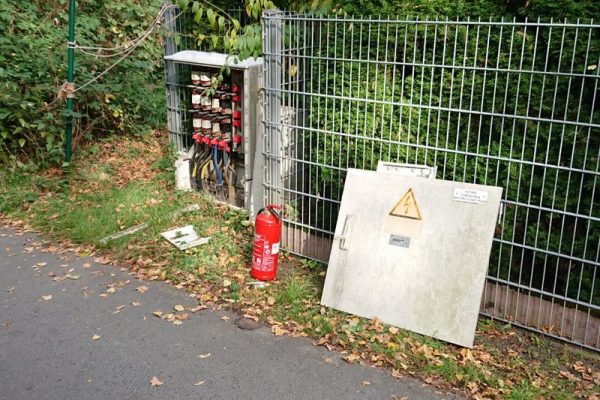 Kurzschluss im Verteilerkasten