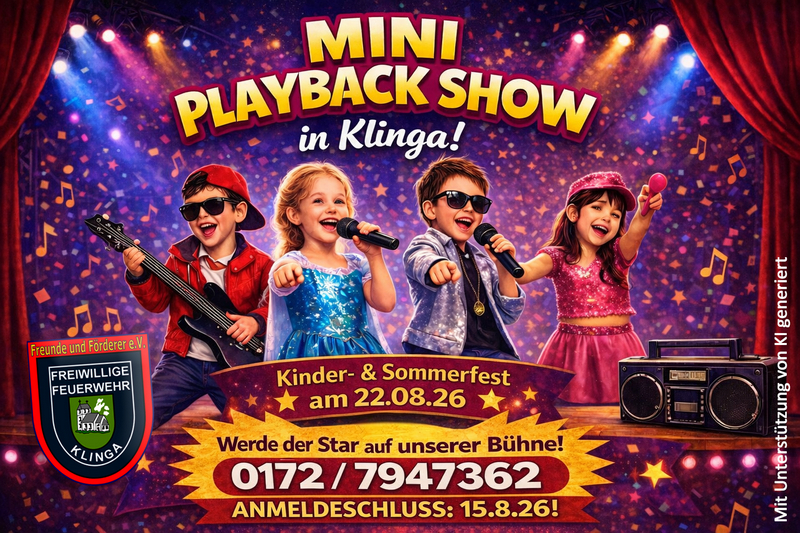 Miniplaybackshow – seid dabei!